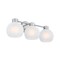 Westinghouse Fixture Wall 60W 3-Light Marla, Brushed Nickel Frosted Glassobe Glass 6124800 - alternate 3